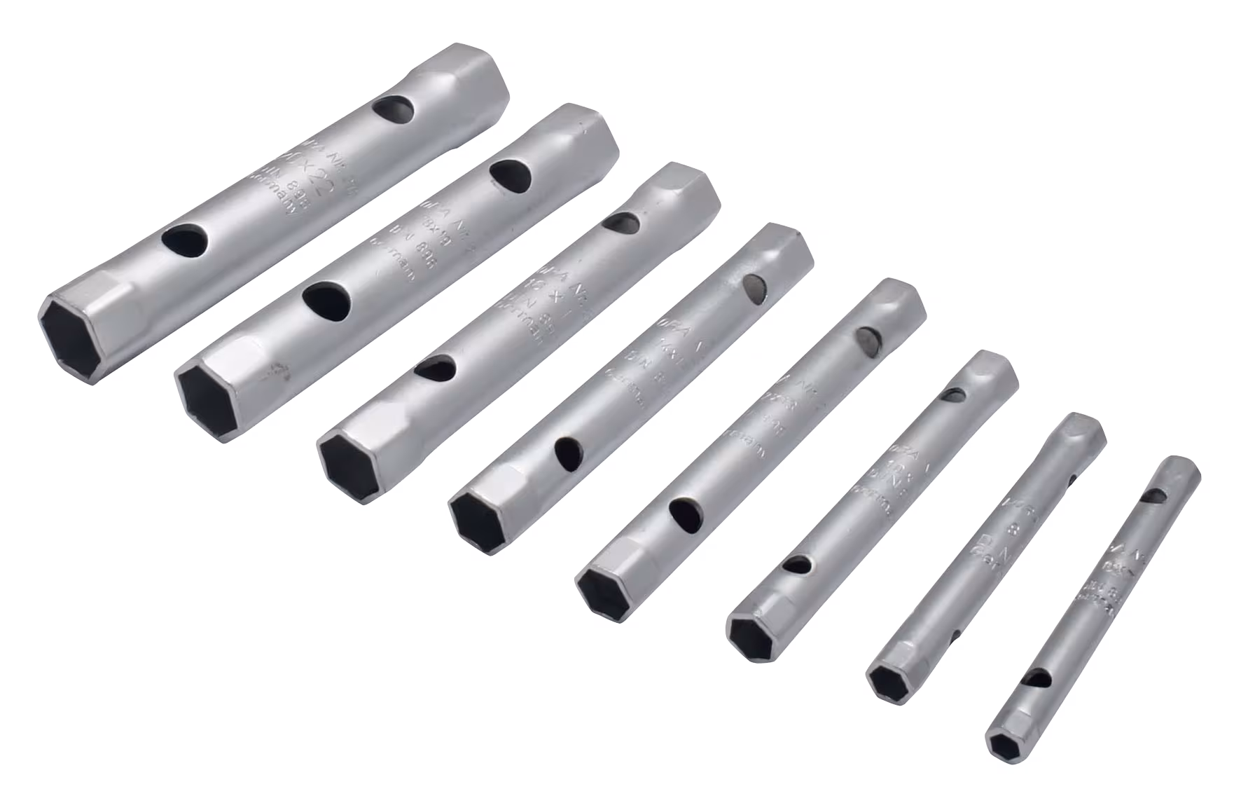 Zeskantige buissleutelset, 14-delig 6-50 mm 210S 14M van ELORA Zeshoekige dopsleutelset, ELORA-210S 6M uit de categorie dopsleutels met artikelnr. 0210501401000
