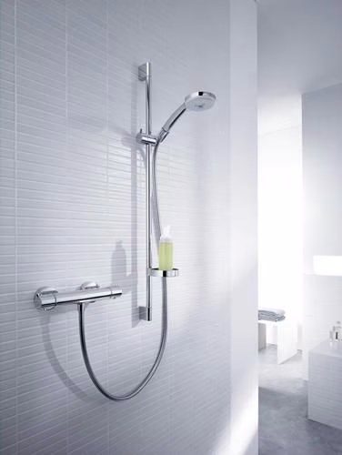 Hansgrohe douchecombinatie CROMA 100 ECOSTAT 1001 SL Doucheglijstang Unica C 900 mm chroom