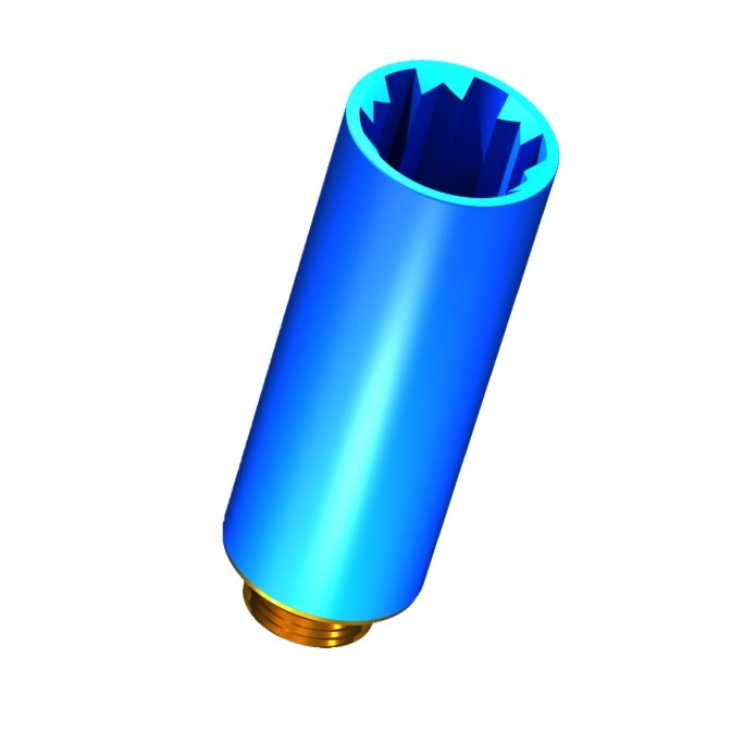 Ortwein Original slanke 3/4" blauwe MS constructieplug, gewicht volgens DIN 1988, van het merk Ortwein. Ortwein Original slanke constructiestekker uit de categorie installatieaccessoires met artikelnummer IP067