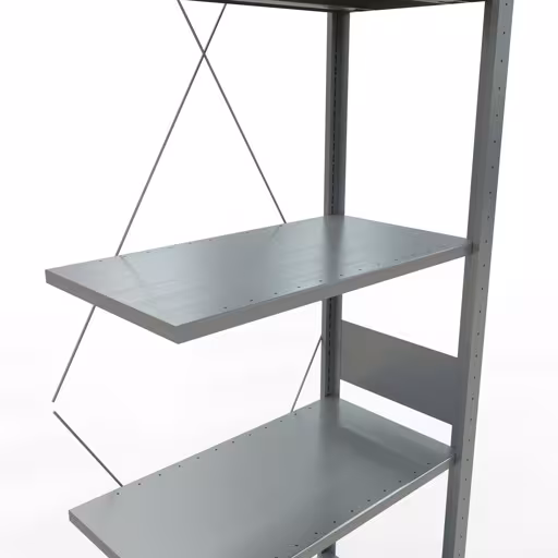 Productafbeelding nr. 11 van het artikel aanbouwrekken, legbord, insteeksysteem MULTIplus150, 3000 x 750 x 400 mm, 7 legborden, verzinkt uit het assortiment insteeksysteem van Schulte Lagertechnik
