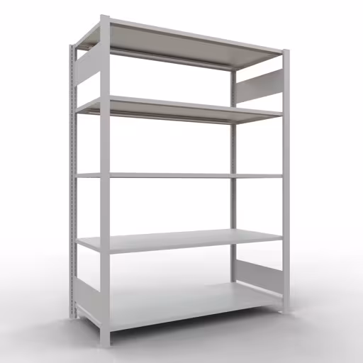 Figuur nr. 13 van het artikel basisplank, kantoorplank, insteeksysteem MULTIplus150, 1800 x 1300 x 600 mm, 5 planken, zonder middenaanslag, lichtgrijs uit de productgroep kantoorplanken van het merk Schulte Lagertechnik.