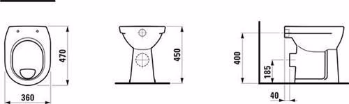 Laufen staand toilet LAUFEN PRO plat 6 liter wit van het merk Laufen Laufen staand toilet LAUFEN PRO plat 6 liter wit uit de categorie staande toiletten met artikelnummer 6000647991