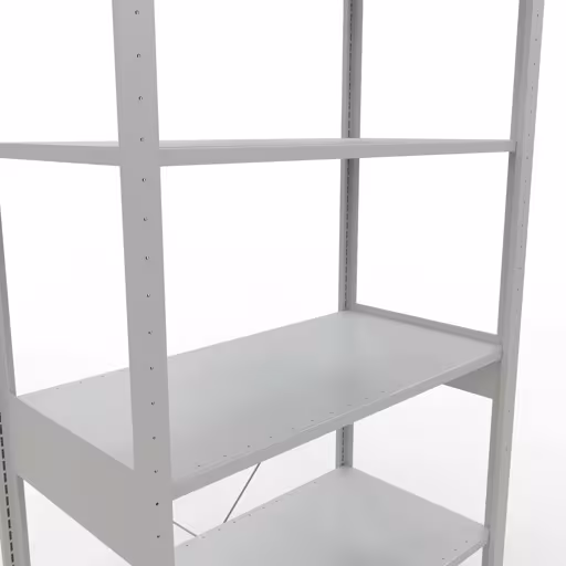Basisplank, legbord, insteeksysteem MULTIplus85, 2500 x 1000 x 500 mm, 6 legborden, RAL 7035 lichtgrijs van het merk Schulte Lagertechnik uit het assortiment insteeksysteem