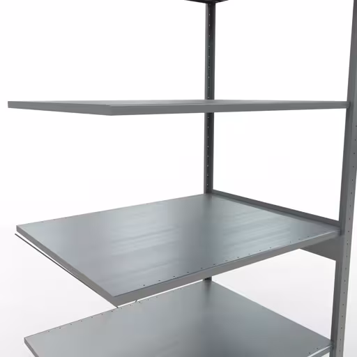 Figuur nr. 7 van het artikel aanbouwrekken, legbord-insteeksysteem MULTIplus150, 2500 x 1000 x 800 mm, 6 legborden, verzinkt uit de insteeksysteem-productgroep van Schulte Lagertechnik.