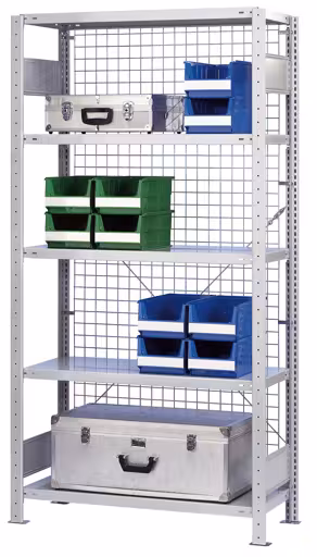 Figuur nr. 7 van het artikel gaasachterwand 300 x 650 mm (H x B), blank verzinkt uit de productgroep schroefsysteem van Schulte Lagertechnik.
