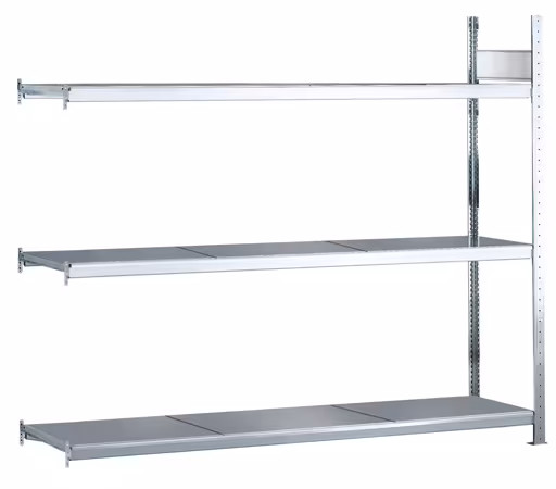 , breedvakstelling WS 2000 met stalen legborden, 2000 x 2250 x 600 mm, verzinkt, 3 niveaus, 400 kg, van Schulte Lagertechnik uit het assortiment breedvakstellingen