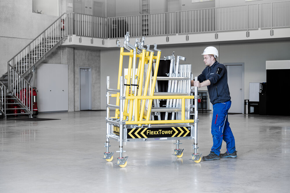 Milieubild 3814189 Munk FlexxTower SG met geavanceerde reling Platformhoogte 2,10 m