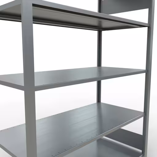 Afbeelding nr. 11 van het artikel, kantoorreksysteem MULTIplus150, 1800 x 1300 x 600 mm, 5 legborden, verzinkt, zonder middenaanslag uit de productgroep kantoorrekken van Schulte Lagertechnik