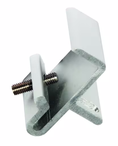 Hoekverbindingsbeugel voor levensmiddelenplanken, aluminium van Schulte Lagertechnik uit het assortiment schappenplanken