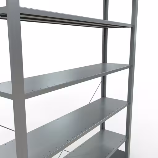 Afbeelding nr. 11 van het artikel, kantoorrekken, insteeksysteem MULTIplus85, 2300 x 1300 x 300 mm, 7 legborden, verzinkt, zonder aanslaglijst uit de productgroep kantoorrekken van Schulte Lagertechnik