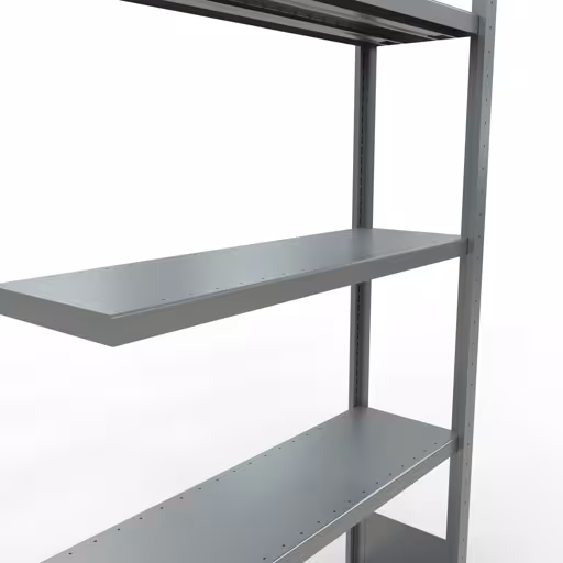 Afbeelding nr. 14 van het artikel aanbouwrekken, legbordstellingen, insteeksysteem MULTIplus330, 2000 x 1000 x 300 mm, 5 legborden, lengtestangen, verzinkt uit de productgroep insteeksysteem van Schulte Lagertechnik