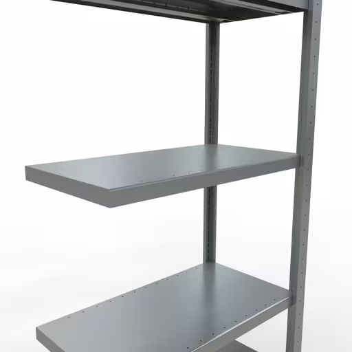 Figuur nr. 15 van het artikel aanbouwrekken, legbordstellingen, insteeksysteem MULTIplus250, 2000 x 750 x 400 mm, 5 legborden, lengtestangen, verzinkt uit de insteeksysteem productgroep van Schulte Lagertechnik.