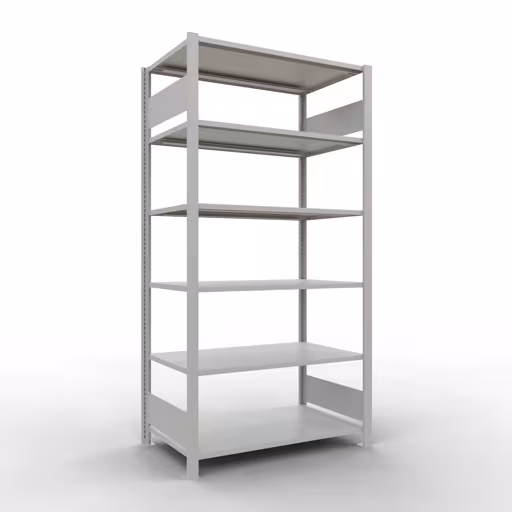 Figuur nr. 11 van het artikel basisplank, kantoorplank, insteeksysteem MULTIplus150, 2000 x 1000 x 600 mm, 6 planken, zonder middenaanslag, lichtgrijs uit de productgroep kantoorplanken van het merk Schulte Lagertechnik.