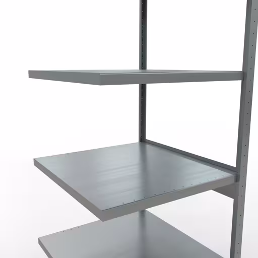 Figuur nr. 12 van het artikel aanbouwrekken, legbordstellingen, insteeksysteem MULTIplus250, 2500 x 750 x 800 mm, 6 legborden, lengtestangen, verzinkt uit de insteeksysteem productgroep van Schulte Lagertechnik.