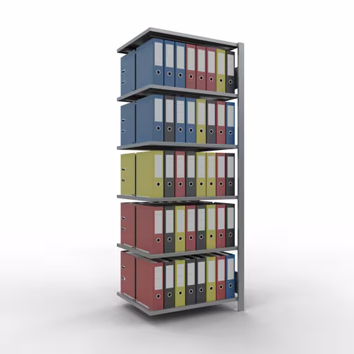 Productafbeelding nr. 15 van het artikel Aanbouwstelling, kantoorstelling, insteeksysteem MULTIplus150, 2000 x 750 x 600 mm, 6 legborden, lengtestangen, verzinkt, met middenaanslag Afbeelding nr. 15 van het artikel, kantoorrekken, insteeksysteem MULTIplus150, 2000 x 750 x 600 mm, 6 legborden, verzinkt, met middenaanslag uit de productgroep kantoorrekken van Schulte Lagertechnik