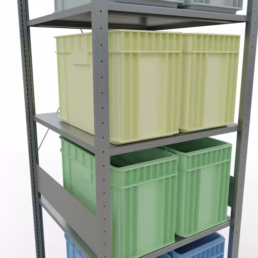 Basisplank, legbord, insteeksysteem MULTIplus150, 3000 x 750 x 800 mm, 7 legborden, kruisschoor, verzinkt van Schulte Lagertechnik met het artikelnr. 12782-75