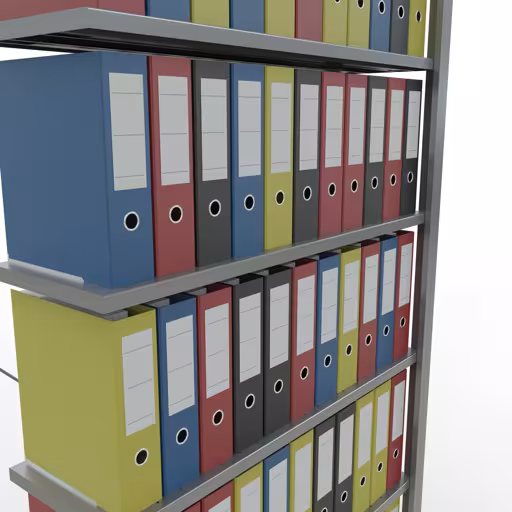 Figuur nr. 13 van het artikel, kantoorrekken, insteeksysteem MULTIplus85, 2300 x 1000 x 300 mm, 7 planken, verzinkt, zonder aanslaglijst uit de productgroep kantoorrekken van Schulte Lagertechnik.