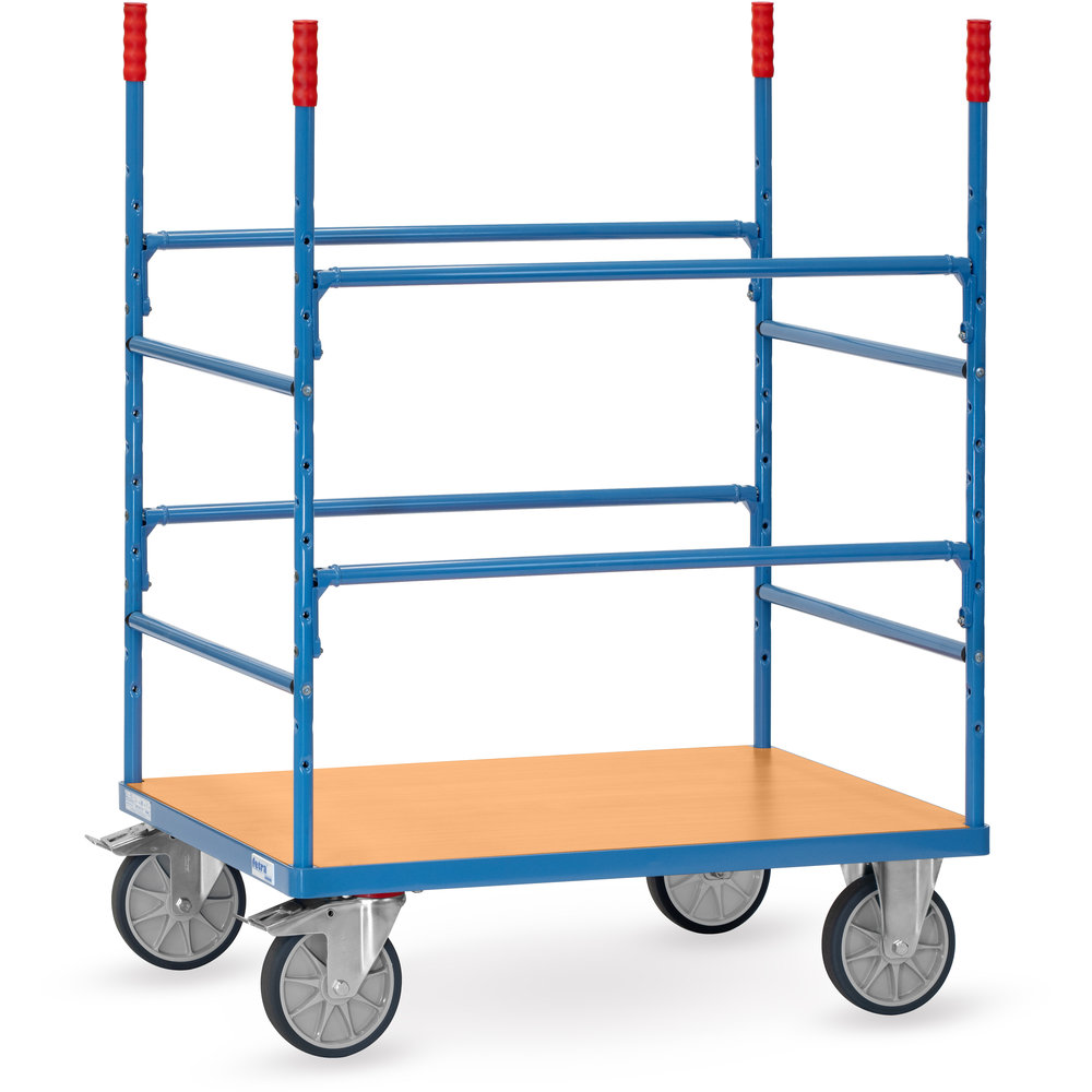 Materiaalwagen 3543, breedte 800 mm, lengte 1200 mm, merk Fetra Materiaalwagen van stalen buizen en profielstaal uit de categorie platformwagens met artikelnummer 3543