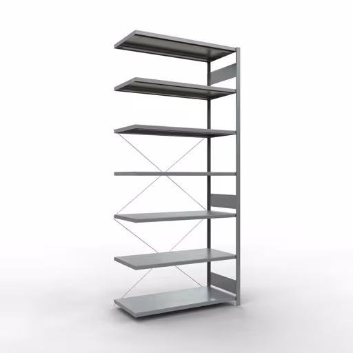 Insteeksysteem aanbouwstelling 3000x1300x600 mm, type 250 kg, verzinkt van Schulte Lagertechnik Insteeksysteem opzetplank 3000x1300x600 mm, type 250 kg, verzinkt, opzetplank, art.nr. 12967-130