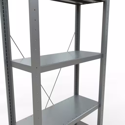 Productafbeelding nr. 7 van het artikel basisplank, legbord, insteeksysteem MULTIplus250, 2000 x 750 x 300 mm, 5 legborden, kruisschoor, verzinkt uit het assortiment insteeksysteem van het merk Schulte Lagertechnik