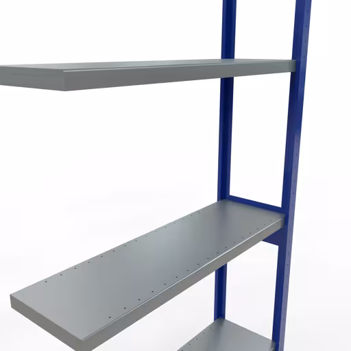 Afbeelding nr. 10 van het artikel aanbouwrekken, stellingrekken, insteeksysteem MULTIplus250, 3000 x 1000 x 300 mm, 7 legborden, RAL 5010 gentiaanblauw/verzinkt uit de productgroep insteeksysteem van het merk Schulte Lagertechnik