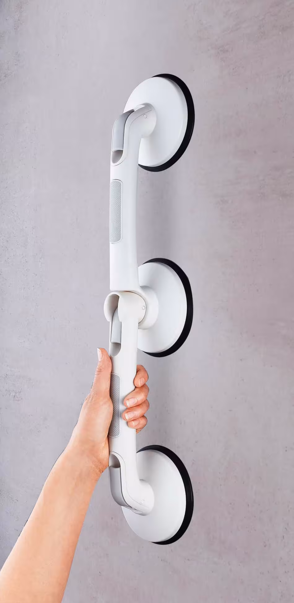 Schuine zuiggreep Rob L, mat zwart, ABS van Ridder met art.nr. A0256010