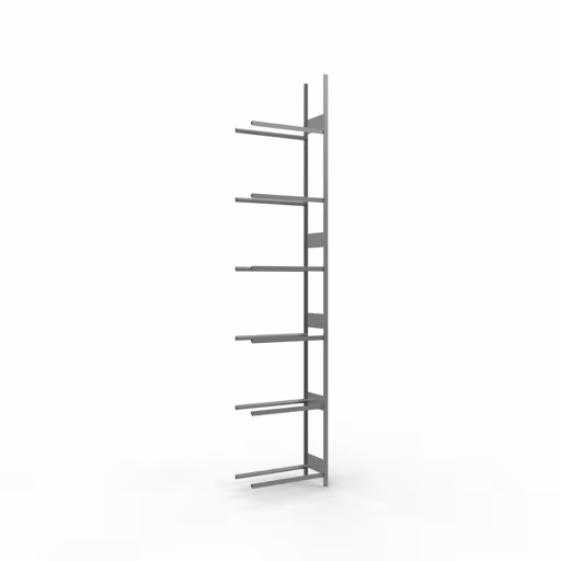 Figuur nr. 13 van het artikel aanbouwrek, wielen-/bandenrek, 4500 x 900 x 400 mm, verzinkt, 6 opslagniveaus met 150 kg vakbelasting per niveau uit de productgroep legbordstellingen van Schulte Lagertechnik