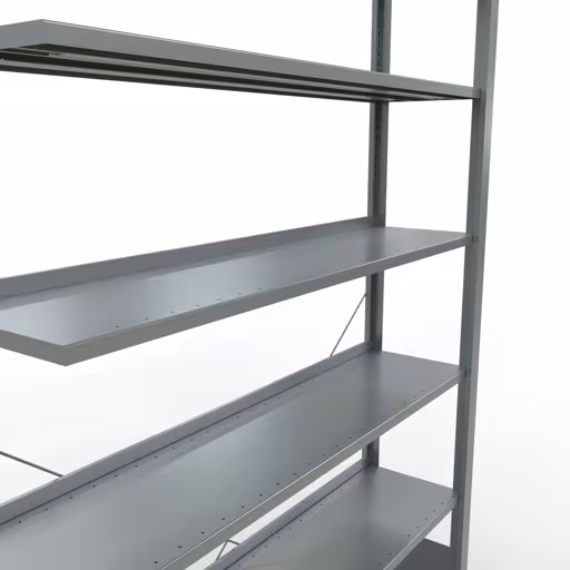 Afbeelding nr. 12 van het artikel, kantoorrekken, insteeksysteem MULTIplus85, 2300 x 1300 x 300 mm, 7 legborden, verzinkt, met aanslagbeugel uit de productgroep kantoorrekken van Schulte Lagertechnik