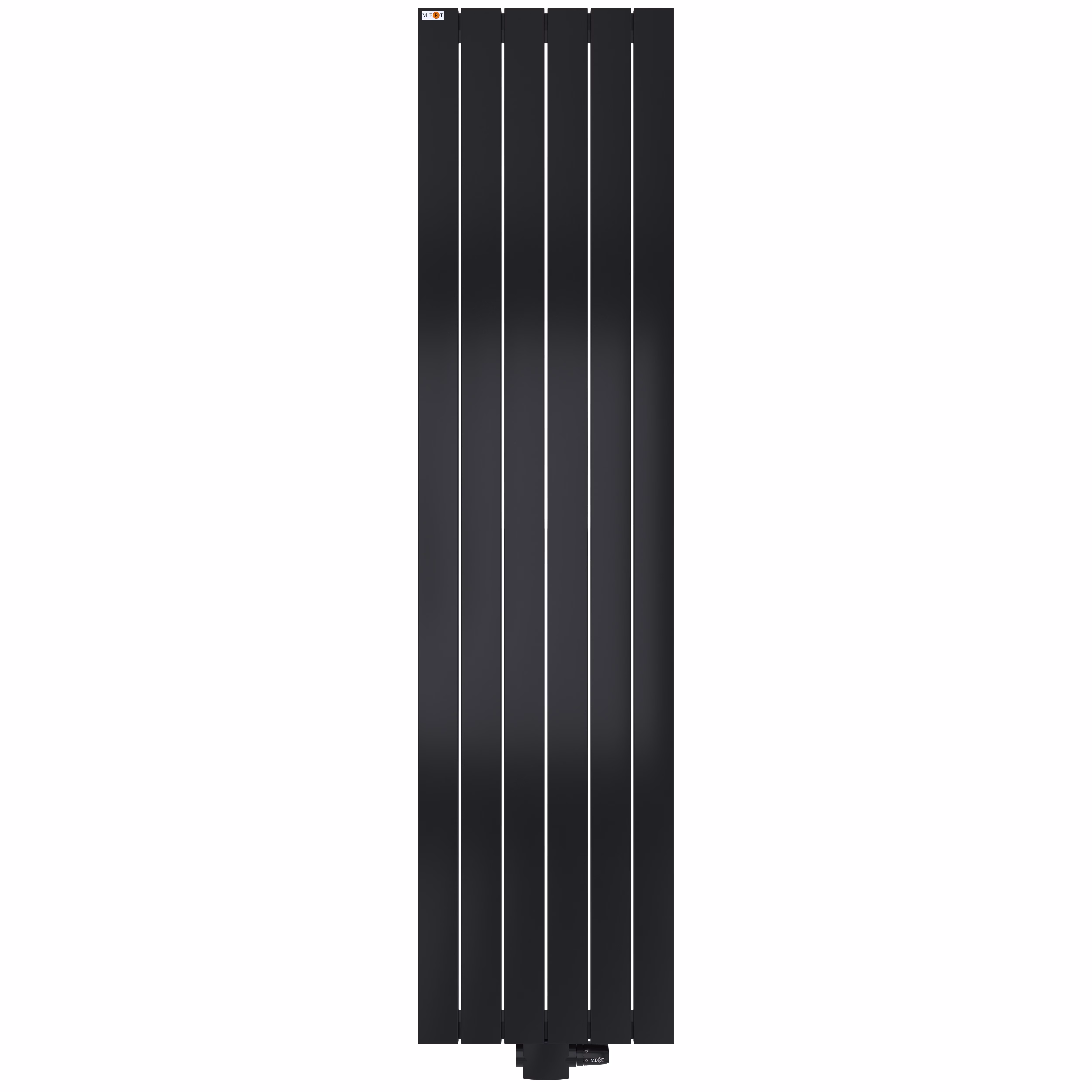 MERT Design paneelradiator model TEO, zwart, 450x1200 mm