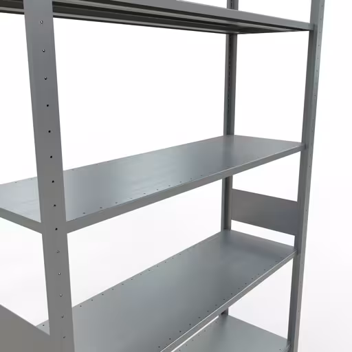 Basisplank, legplank, insteeksysteem MULTIplus150, 3000 x 1300 x 400 mm, 7 legborden, lengtestangen, verzinkt van Schulte Lagertechnik uit de categorie insteeksystemen