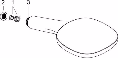 Handdouche RAINDANCE SELECT E 120 3 straals DN 15 EcoSmart chroom