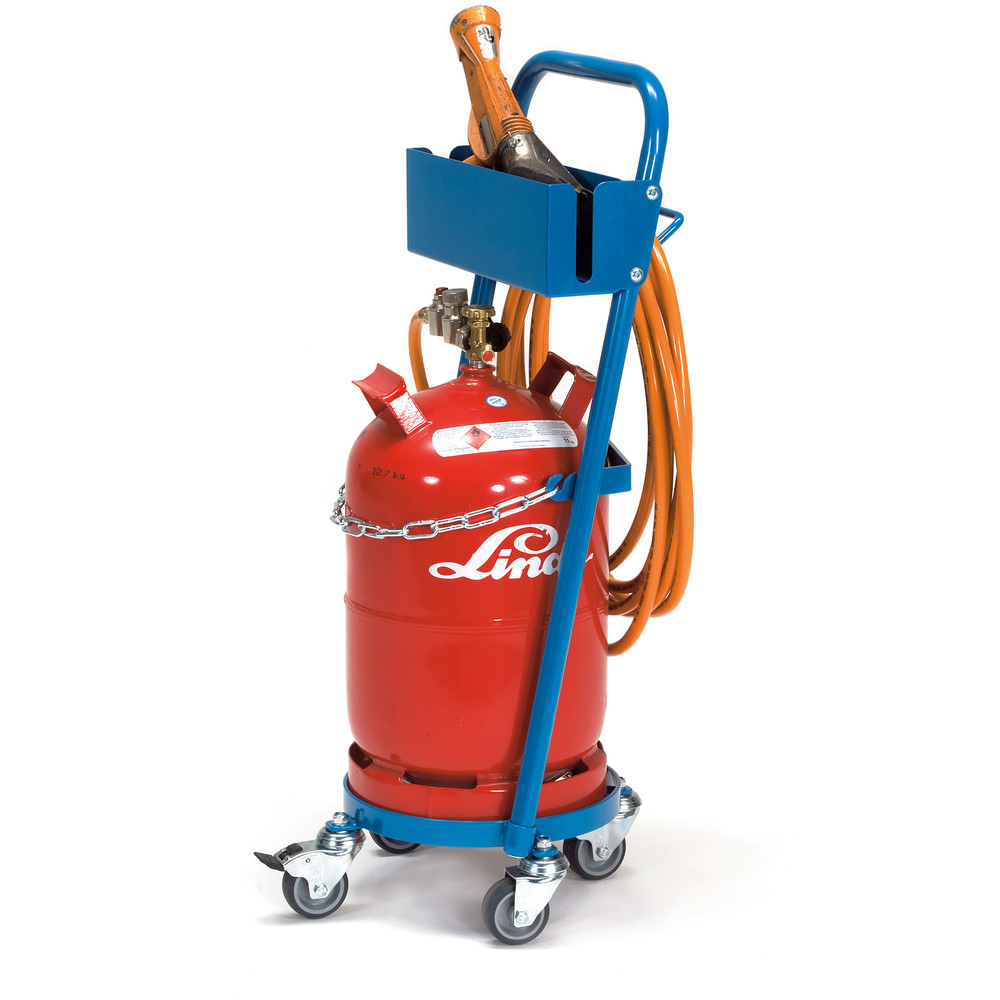 Stalen flessenhaspel 51300T-S Met slang en krimppistoolhouder