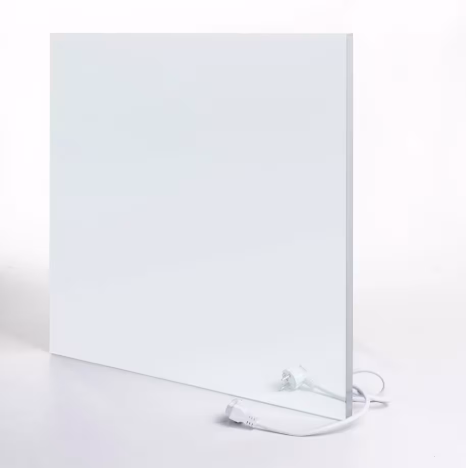 Infraroodstraler glas wit 300 watt, 0620x420x25 mm uit de categorie infraroodstralers met de GTIN 4260299822127 Infraroodverwarmingsglas wit van het merk GeMeTherm uit de categorie infraroodverwarming