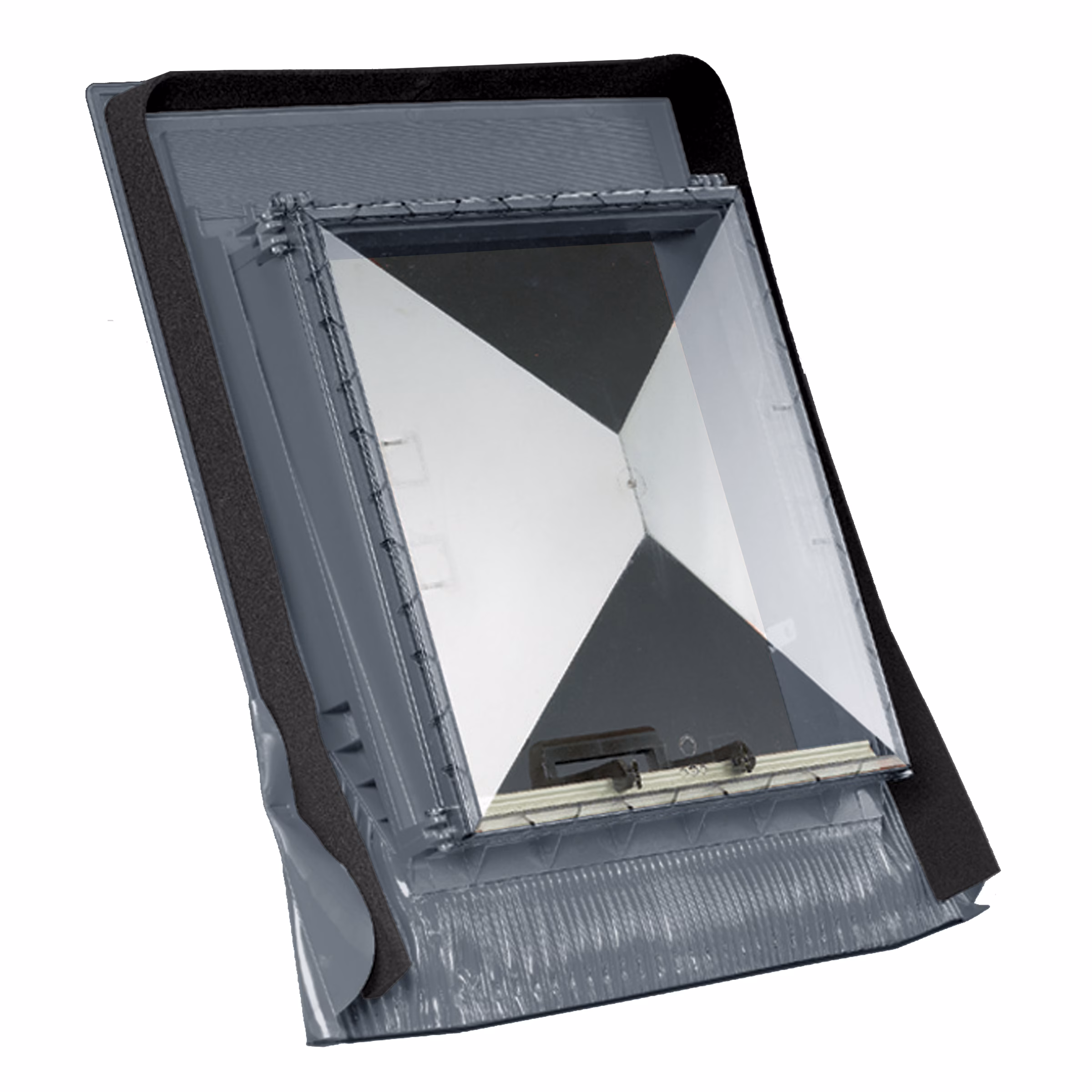 Prismax universeel daktoegangsvenster voor platte en geprofileerde dakpannen, antraciet van Klöber Prismax universeel daktoegangsvenster uit de categorie dakveiligheid, artikelnummer KT4001-4-0430
