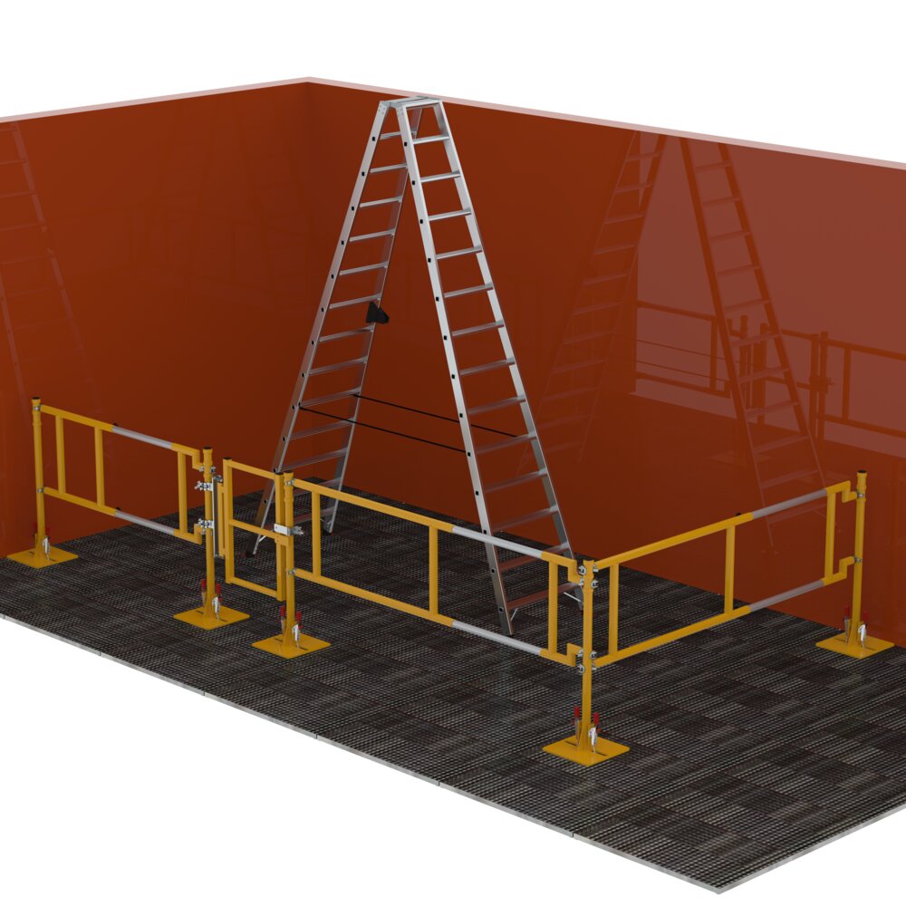 Produktbild (Abb. Ähnlich) 2178622 Munk FlexxGuard telescopische reling 900-1200 mm