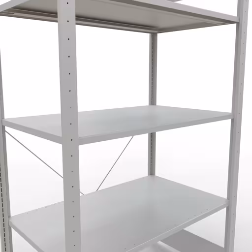 Figuur nr. 9 van het artikel basisrek, legbord, insteeksysteem MULTIplus85, 2000 x 1000 x 600 mm, 5 legborden, RAL 7035 lichtgrijs uit de productgroep insteeksysteem van Schulte Lagertechnik