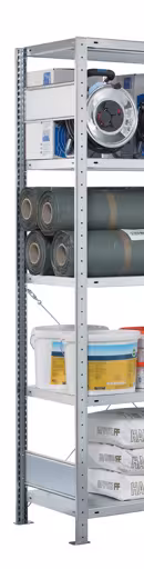 Andere weergave van het artikel MULTIplus T-profielframe 2000x400 mm, verzinkt, 2 dieptestangen, voorgemonteerd uit de categorie kantoorrekken