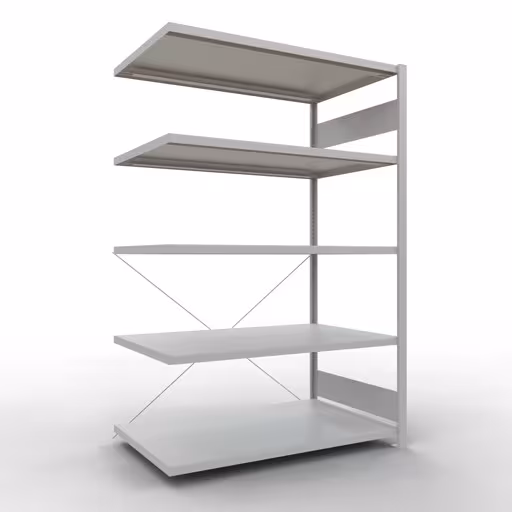 Insteeksysteem opzetplank 2000x1300x800 mm, type 250 kg, lichtgrijs van Schulte Lagertechnik Insteeksysteem opzetplank 2000x1300x800 mm, type 250 kg, lichtgrijs, opzetplank, art.nr. 32885-130