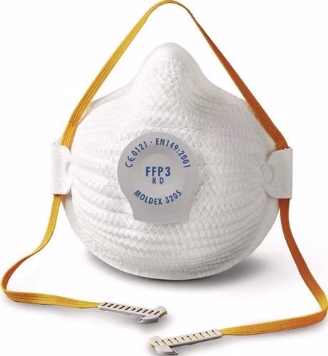 Opvouwbaar MOLDEX-ademmasker met uitademventiel uit de categorie ademhalingsmaskers en filters met artikelnummer 4000370713