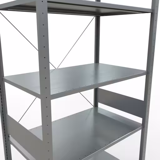 Figuur nr. 14 van het artikel basisrek, legplank-insteeksysteem MULTIplus85, 3000 x 1000 x 600 mm, 7 legborden, verzinkt uit de productgroep insteeksysteem van het merk Schulte Lagertechnik.
