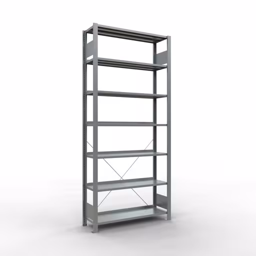 Afbeelding nr. 13 van het artikel, kantoorrekken, insteeksysteem MULTIplus85, 2300 x 1000 x 300 mm, 7 legborden, verzinkt, met aanslagbeugel uit de productgroep kantoorrekken van Schulte Lagertechnik