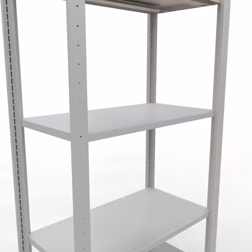 Basisplank, legplank, insteeksysteem MULTIplus150, 2000 x 750 x 400 mm, 5 legborden, lengtestangen, RAL 7035 lichtgrijs van Schulte Lagertechnik uit de categorie insteeksystemen