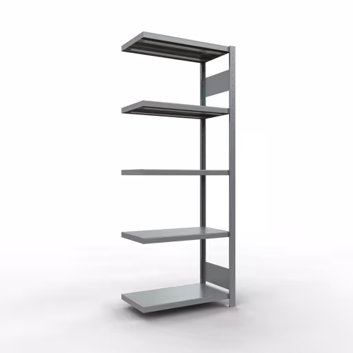 Figuur nr. 9 van het artikel aanbouwrekken, legbordstellingen, insteeksysteem MULTIplus250, 2000 x 750 x 400 mm, 5 legborden, verzinkt uit de productgroep insteeksysteem van het merk Schulte Lagertechnik.