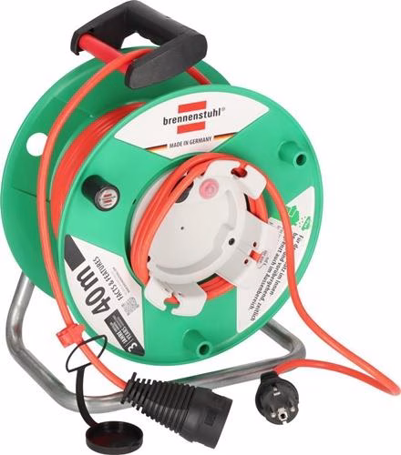 Detailbild 4031434 Gartenkabeltrommel Garant Gewinde 38+2m PVC 3x1,5mm² 290mm Kurbel IP44 BRENNENSTUHL