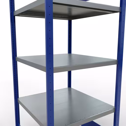 Figuur nr. 14 van het artikel basisrek, legbord, insteeksysteem MULTIplus250, 2000 x 750 x 800 mm, 5 legborden, lengtestangen, RAL 5010 gentiaanblauw/verzinkt/verzinkt uit de insteeksysteem productgroep van Schulte Lagertechnik.