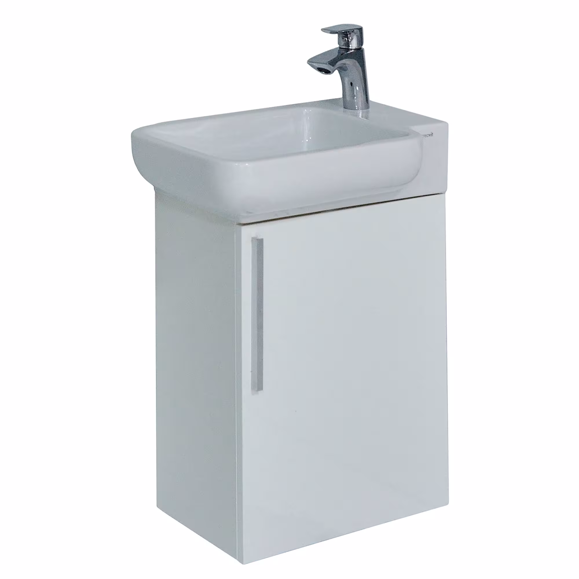 Wastafelset "TOP" 45cm wastafel en onderkast van het merk sanicomfort uit het assortiment badkamermeubels en handdoekenrek