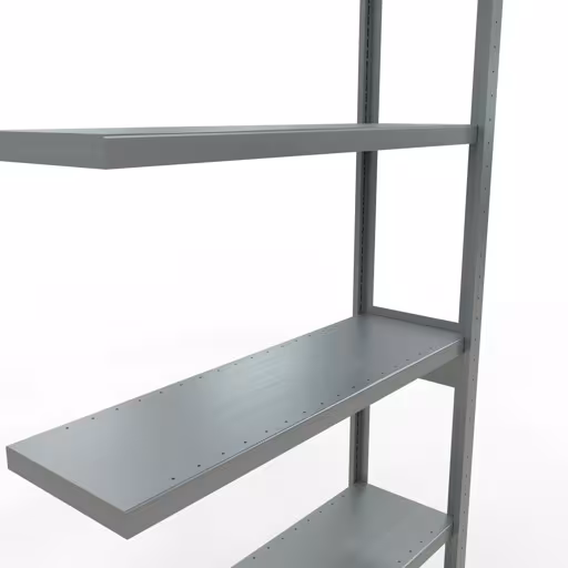 Aanbouwrekken, legbordstellingen, insteeksysteem MULTIplus250, 2500 x 1000 x 300 mm, 6 legborden, lengtestangen, verzinkt van Schulte Lagertechnik met artikelnr. 12936-LR
