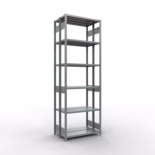 Basisplank, dubbele plank, stellingsysteem MULTIplus250, 3000 x 1000 x (2x300) mm (HxBxD), 2x7 planken, lengtestangen, gegalvaniseerd van Schulte Lagertechnik Basisplank, dubbele plank, legplank-insteeksysteem MULTIplus250, 3000 x 1000 x (2x300) mm (HxBxD), 2x7 legborden, lengtestangen, verzinkt, dubbele legborden, art.nr. 17932