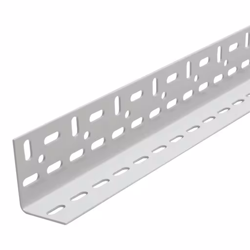 Hoekprofiel 60x45x2 mm, 4000 mm, RAL 7035 lichtgrijs, schroefbaar, accessoires, art.nr. 30307