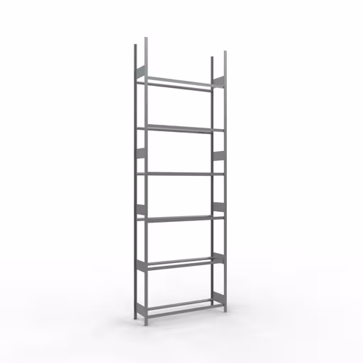 Basisrek, wielen-/bandenrek, 4500 x 1500 x 400 mm, verzinkt, 6 opslagniveaus met 150 kg vakbelasting per niveau van Schulte Lagertechnik uit het assortiment stellingstellingen